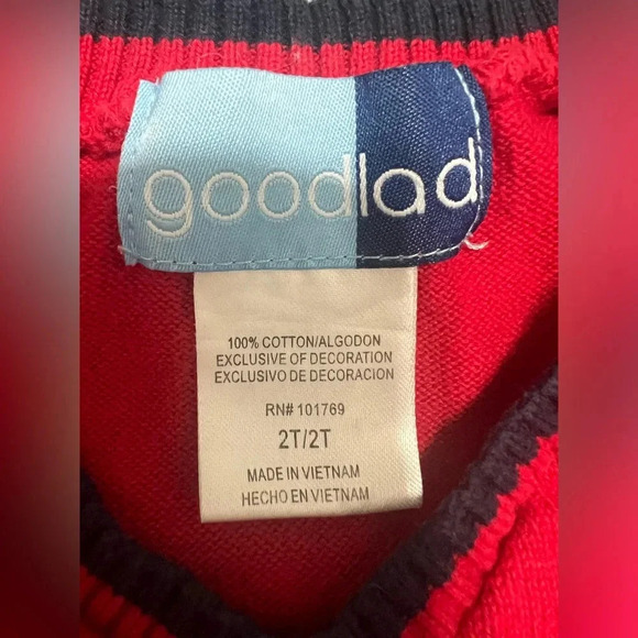 GOODLAD ⚓ Anchor Sweater Vest (Size 2T) - Picture 4 of 4